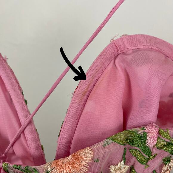 For Love & Lemons Luna Mini Dress - Pink - Medium - Picture 10 of 11